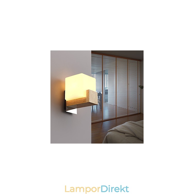 Vägglampetter Mini Style Modern Contemporary Wood Bambu