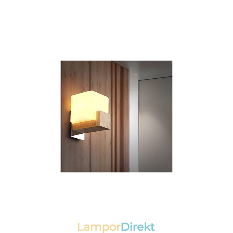 Vägglampetter Mini Style Modern Contemporary Wood Bambu