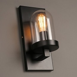 Creative Rural Smidesjärn Glas Vägglampa Light