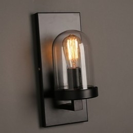 Creative Rural Smidesjärn Glas Vägglampa Light
