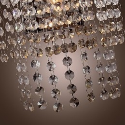 Modern Kristallvägglampa Med 1 Lampa