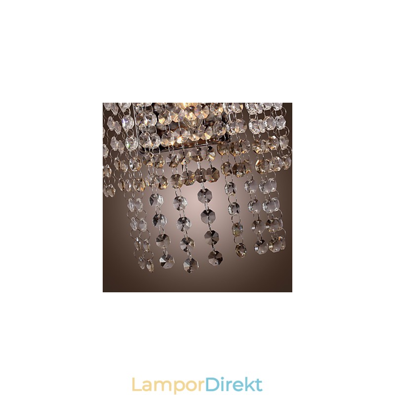 Modern Kristallvägglampa Med 1 Lampa
