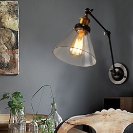 Creative Rural Loft Retro Titan Sektion Dubbel Vägglampa Light