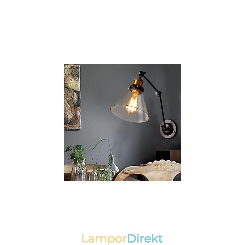 Creative Rural Loft Retro Titan Sektion Dubbel Vägglampa Light