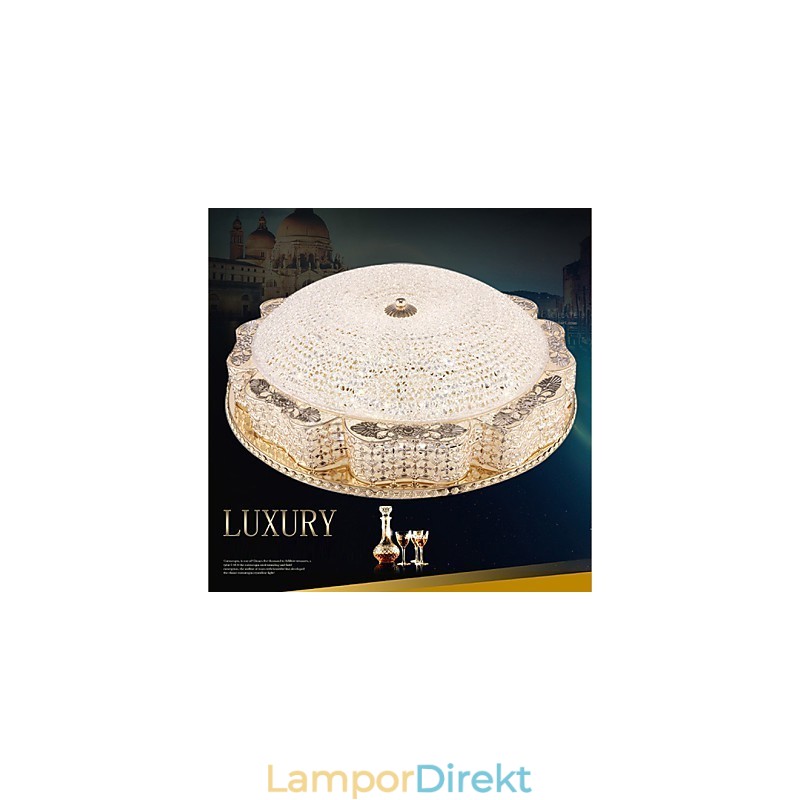 Modern Lyx Kristall Takmonterad Ljusabsorberande Kupol Ljusdiameter 50Cm
