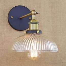 American Country Retro Kreativ Personlighet Populär Dekorativ Glasvägglampa