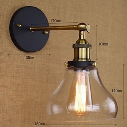 Industriell Nostalgisk Amerikansk Country Dekorativ Vägglampa