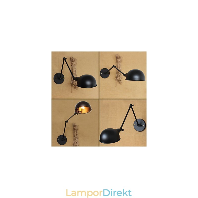Industriell Stil Minimalistisk Lång Arm Dubbel Personlighet Ills Bedside Dining Dekorativ Vägglampa