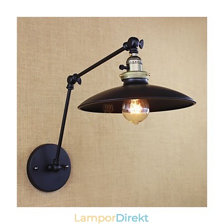 Amerikansk Minimalistisk Industrijärn Långarmad Vägglampa Med Strömbrytare Amerikansk Minimalistisk Industrijärn Långarmad Vägglampa Med Strömbrytare