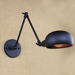 Det Finns Den Långa Armen På Dubbelströmbrytaren Minimalistisk Europa Personlig Retro Mode Style Belysning Järnvägg