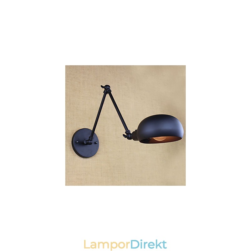 Det Finns Den Långa Armen På Dubbelströmbrytaren Minimalistisk Europa Personlig Retro Mode Style Belysning Järnvägg