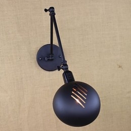 Det Finns Den Långa Armen På Dubbelströmbrytaren Minimalistisk Europa Personlig Retro Mode Style Belysning Järnvägg
