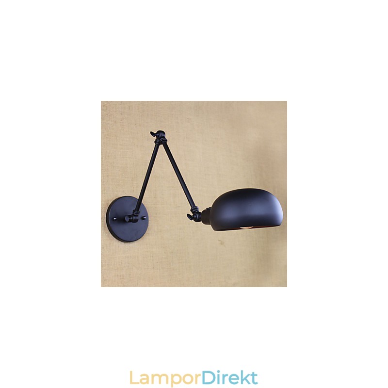 Det Finns Den Långa Armen På Dubbelströmbrytaren Minimalistisk Europa Personlig Retro Mode Style Belysning Järnvägg