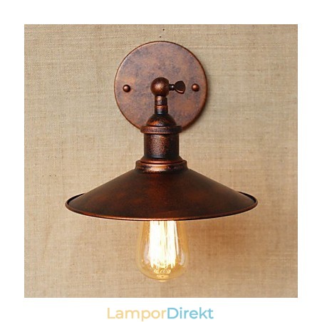 Minimalistisk Villa I Industriell Stil Framför Kyrkans Gång Nostalgiskt Paraply Röd Brons Dekorativ Vägglampa Minimalistisk Villa I Industriell Stil Framför Kyrkans Gång Nostalgiskt Paraply Röd Brons Dekorativ Vägglampa
