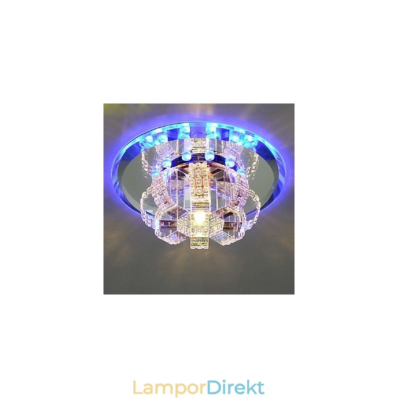 Kristall Taklampa Spotlight Smd 3W Creative Lamp Absorbera Kupolljus