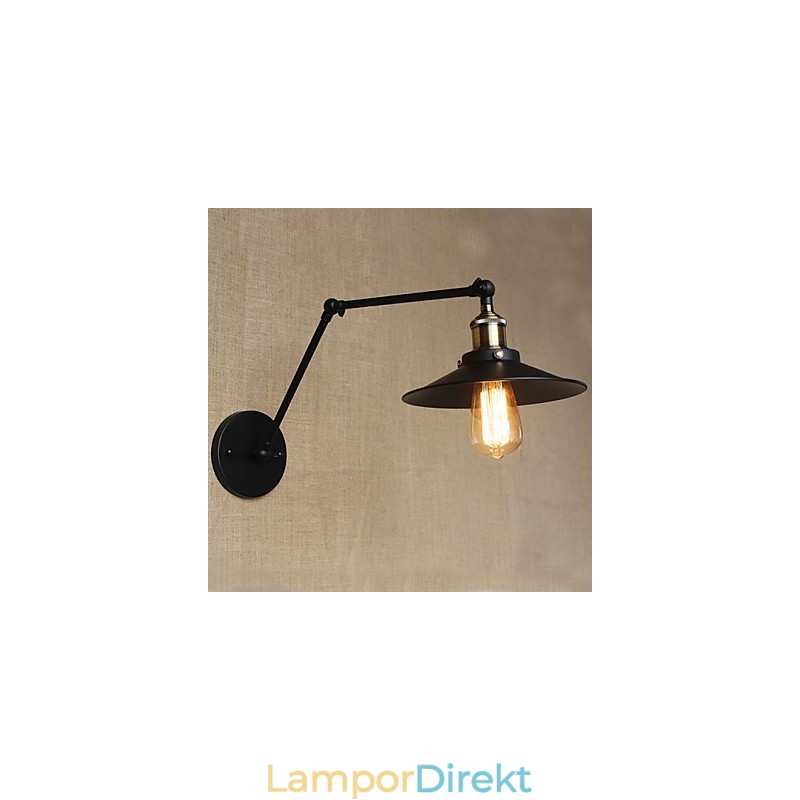 Kreativ Nostalgisk Retro Lång Arm Av Industriell Typ Vikbar Infällbar Vägg
