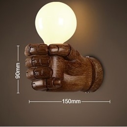 European Wall Right Hand Creative Retro Fist Vägglampa Lights