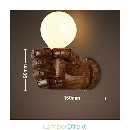 European Wall Right Hand Creative Retro Fist Vägglampa Lights European Wall Right Hand Creative Retro Fist Vägglampa Lights