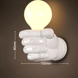 European Wall Right Hand Creative Retro Fist Vägglampa Lights