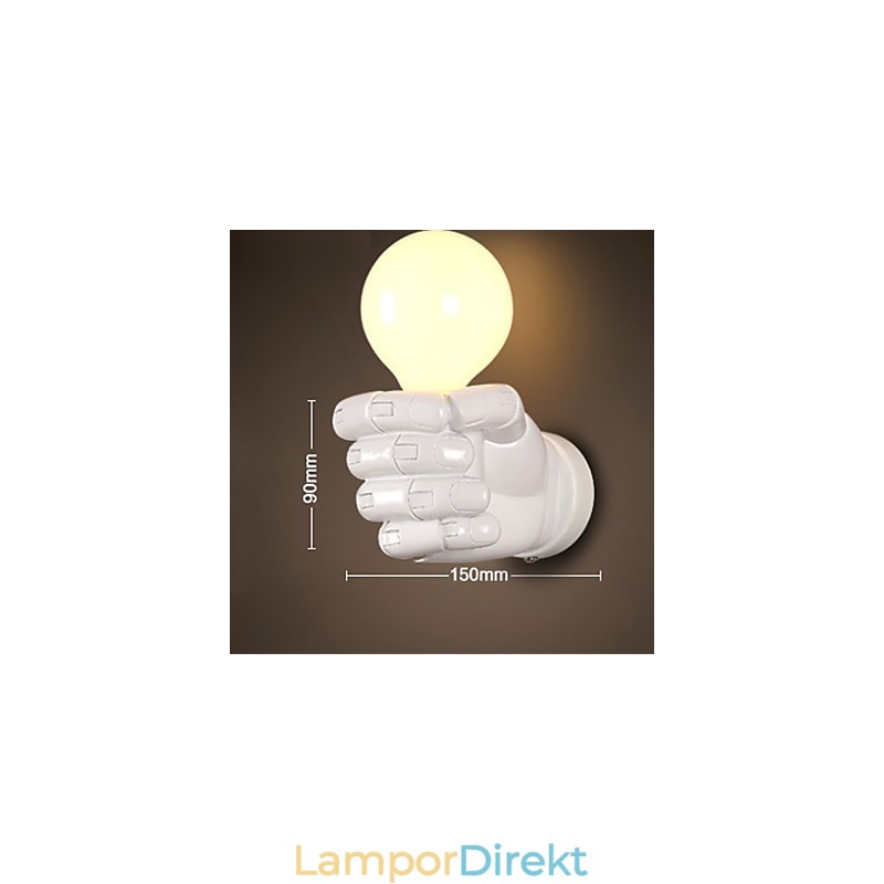 European Wall Right Hand Creative Retro Fist Vägglampa Lights