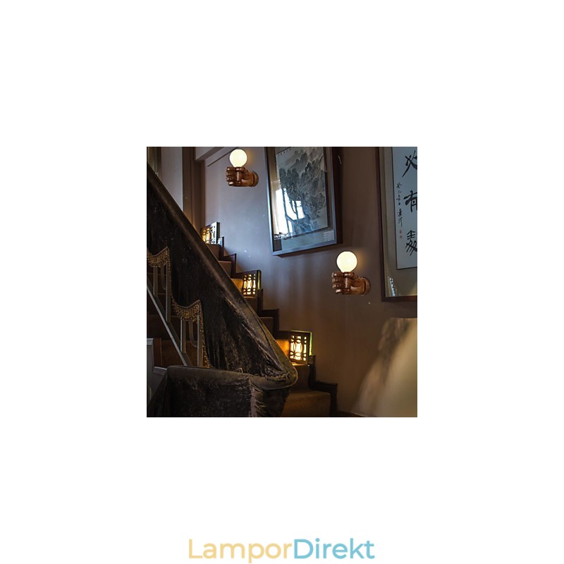 European Wall Right Hand Creative Retro Fist Vägglampa Lights