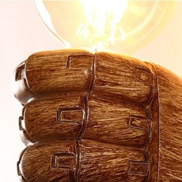 European Wall Right Hand Creative Retro Fist Vägglampa Lights