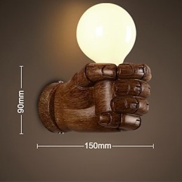 European Wall Creative Retro Fist Vägglampa Lights