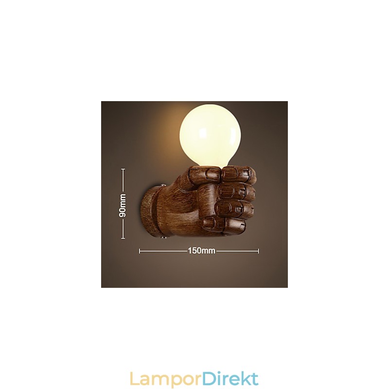 European Wall Creative Retro Fist Vägglampa Lights