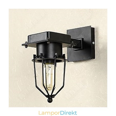 Loft Industriell Retro Vägg Vägglampa Med Ett Huvud Loft Industriell Retro Vägg Vägglampa Med Ett Huvud