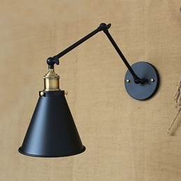 Amerikansk Lantlig Pastoral Stil Minimalistisk Dubbelsäng Långarmad Vägglampa Gångkanal, Lageringång