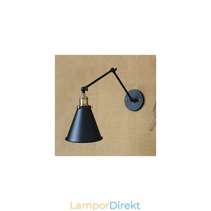 Amerikansk Lantlig Pastoral Stil Minimalistisk Dubbelsäng Långarmad Vägglampa Gångkanal, Lageringång
