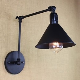 Retro Matt Svart Bälte Lång Arm Dubbel Strömbrytare Vägg