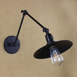 Retro Matt Svart Bälte Lång Arm Dubbel Strömbrytare Vägg