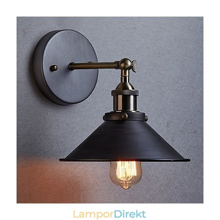 Industriell Vintage Edison Enkelhet 1 Ljus Väggmonterad Matsal Studierum Kontor Hall Metall Vägg Sconce Industriell Vintage Edison Enkelhet 1 Ljus Väggmonterad Matsal Studierum Kontor Hall Metall Vägg Sconce