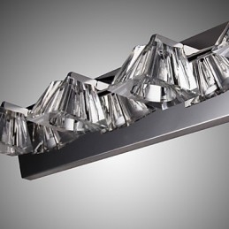 Modern Vägglampa Med Glasskärm 4 Ljus Spegel Fram