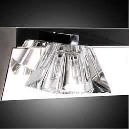 Modern Vägglampa Med Glasskärm 4 Ljus Spegel Fram