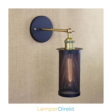 Vägglampa Smidesjärn Med Järnnät Vägglampa Smidesjärn Med Järnnät