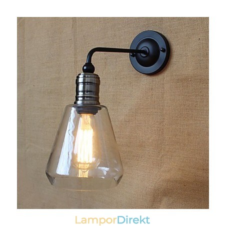 Medelhavet Amerikansk Lantlig Stil Transparent Glasvägglampa Medelhavet Amerikansk Lantlig Stil Transparent Glasvägglampa