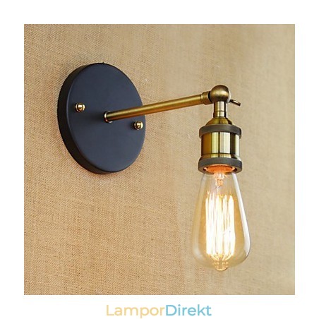 Amerikansk Bar Café Restaurang Sängbord Minimalistisk Aisle Iron Wall Sconce