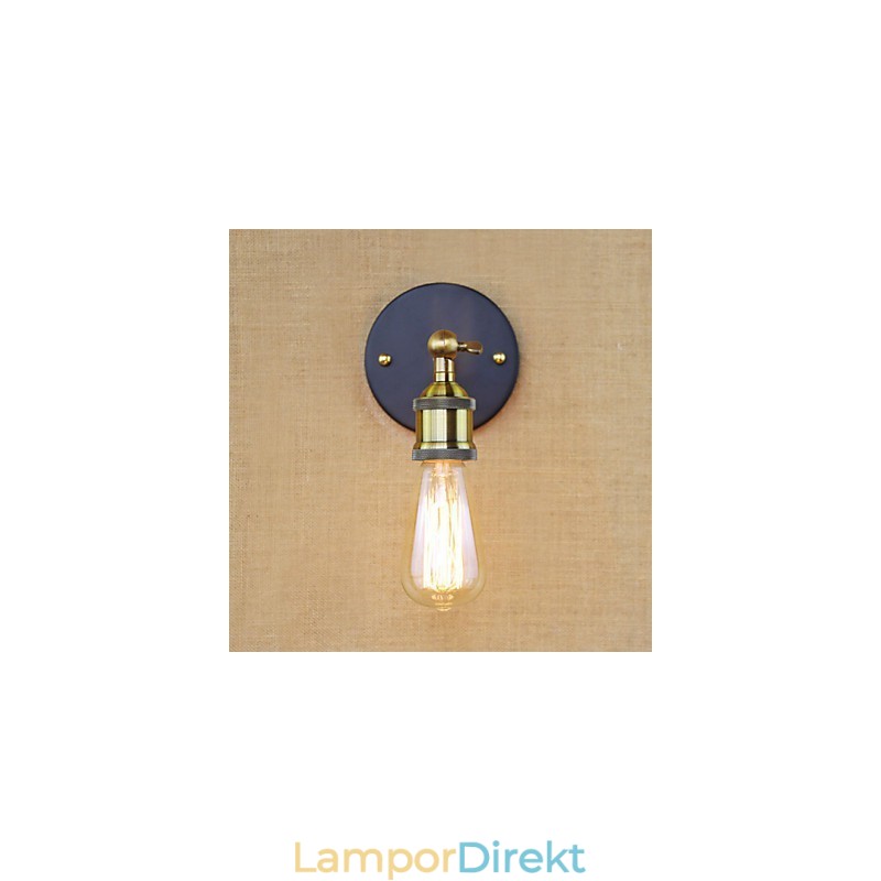 Amerikansk Bar Café Restaurang Sängbord Minimalistisk Aisle Iron Wall Sconce