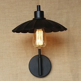 Klassisk Järn Dekorativ Vägglampa Enkel