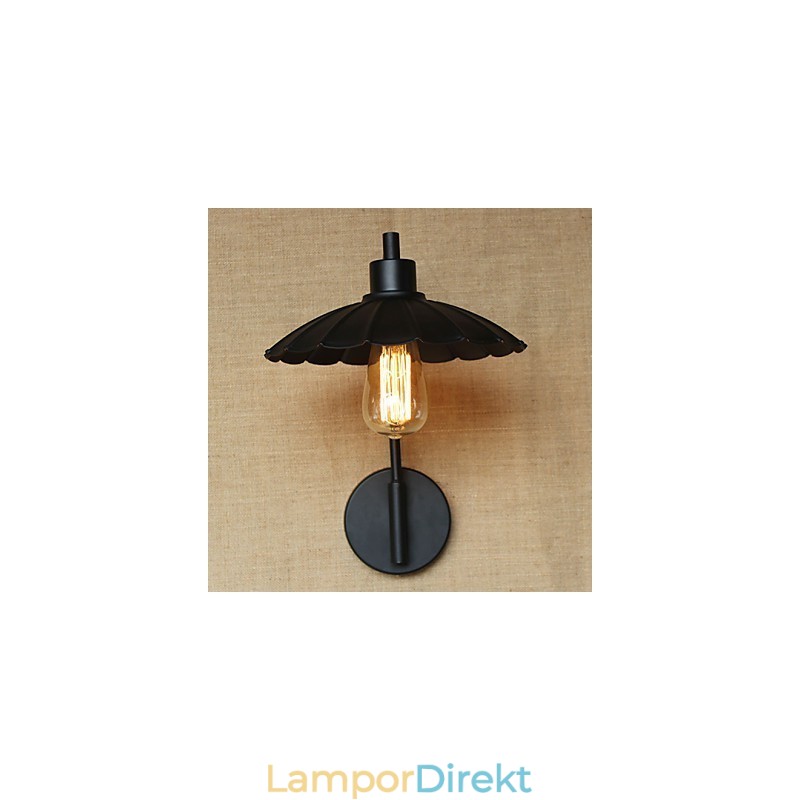 Klassisk Järn Dekorativ Vägglampa Enkel