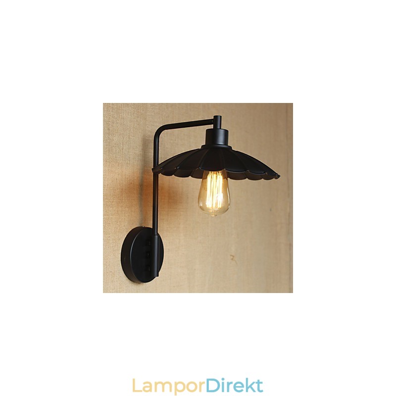 Klassisk Järn Dekorativ Vägglampa Enkel