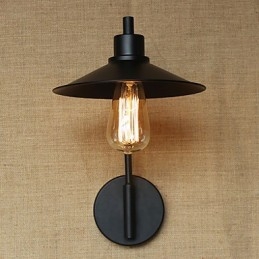 Retro Dekorativ Vägglampa I Smidesjärn