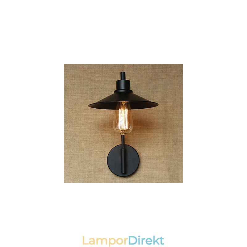 Retro Dekorativ Vägglampa I Smidesjärn