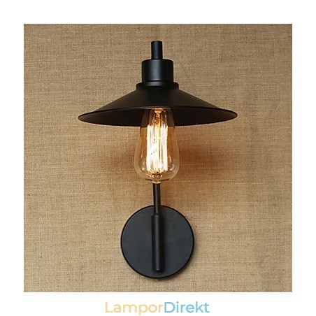 Retro Dekorativ Vägglampa I Smidesjärn Retro Dekorativ Vägglampa I Smidesjärn