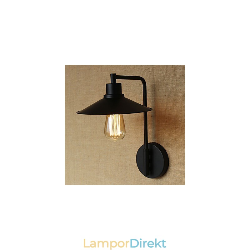 Retro Dekorativ Vägglampa I Smidesjärn