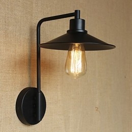 Retro Dekorativ Vägglampa I Smidesjärn