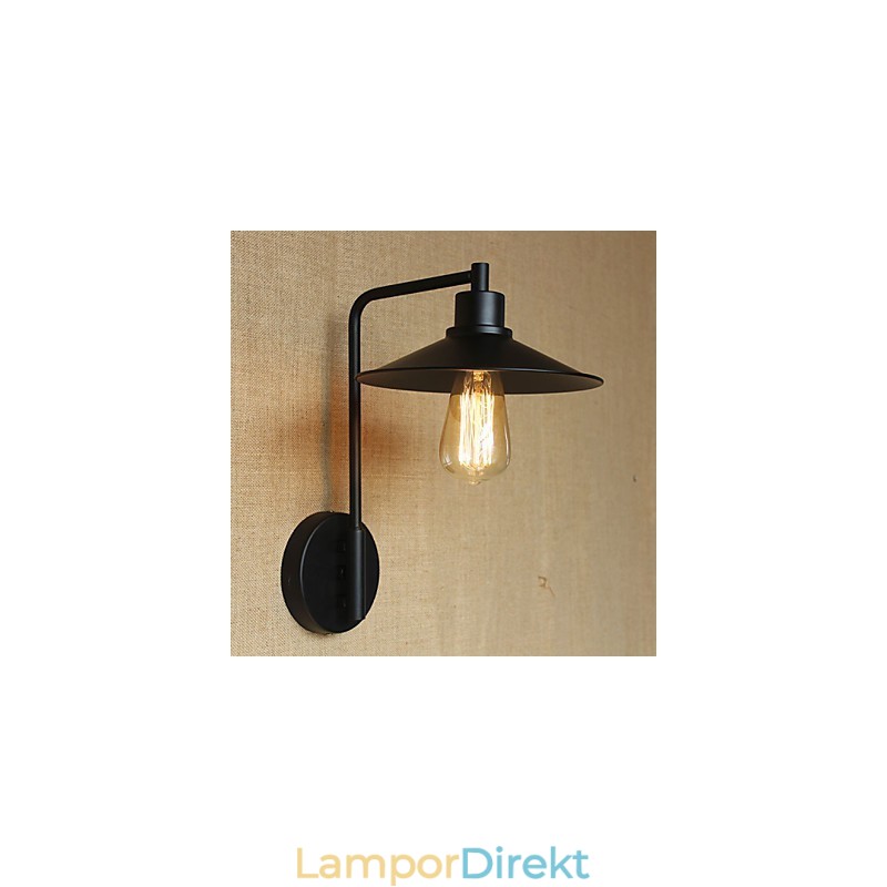 Retro Dekorativ Vägglampa I Smidesjärn