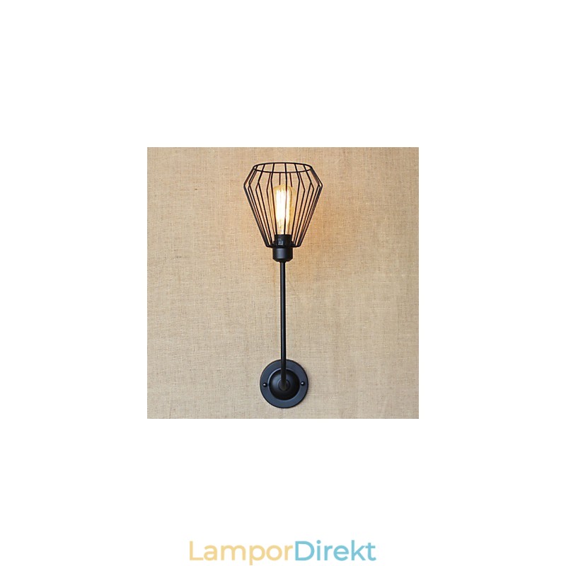 American Country Creative Iron Armbow Antik Single Head Lamp Sängbord